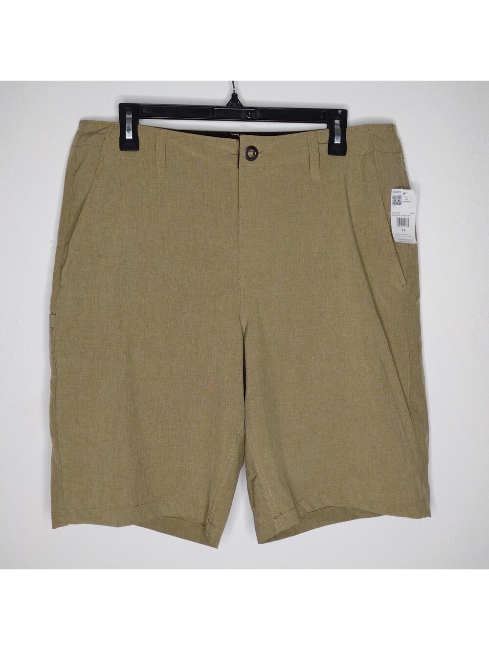 NWT Volcom Men's Khaki/Kerosene Hybrid Shorts Size 28